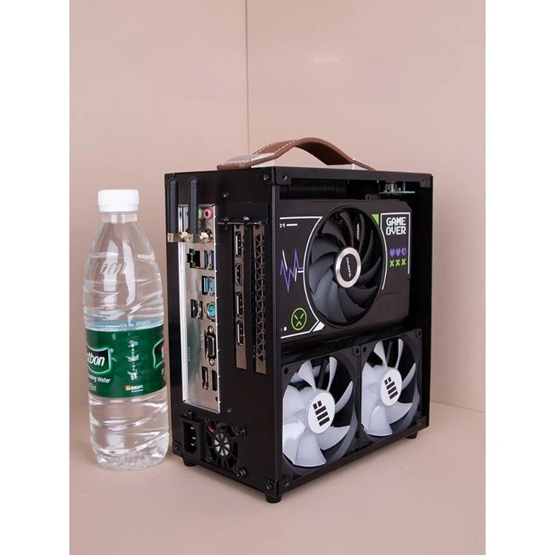 Custom Mini ITX PC with i5-14400F, RTX 5060, 1TB SSD – Compact Gaming Computer for Desk, Dorm or LAN PartyGoods in stock