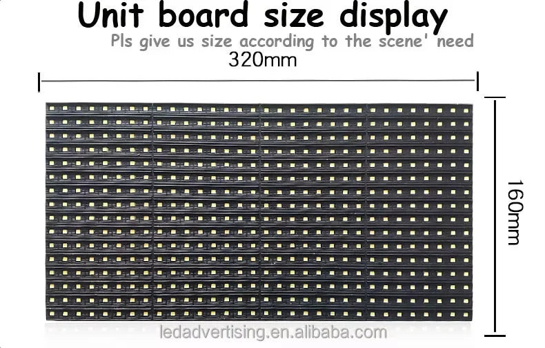 US 110V P10/P5/P6 Light Emitting Diode Display Panel Signage Restaurant Store IP65 Shopping Center Programmable Mobile