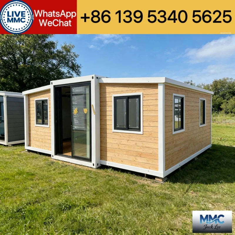 20ft Folding Capsule Cabin Multi-Bedroom Prefabricated House Customized Long-Life Luxury Mobile Container