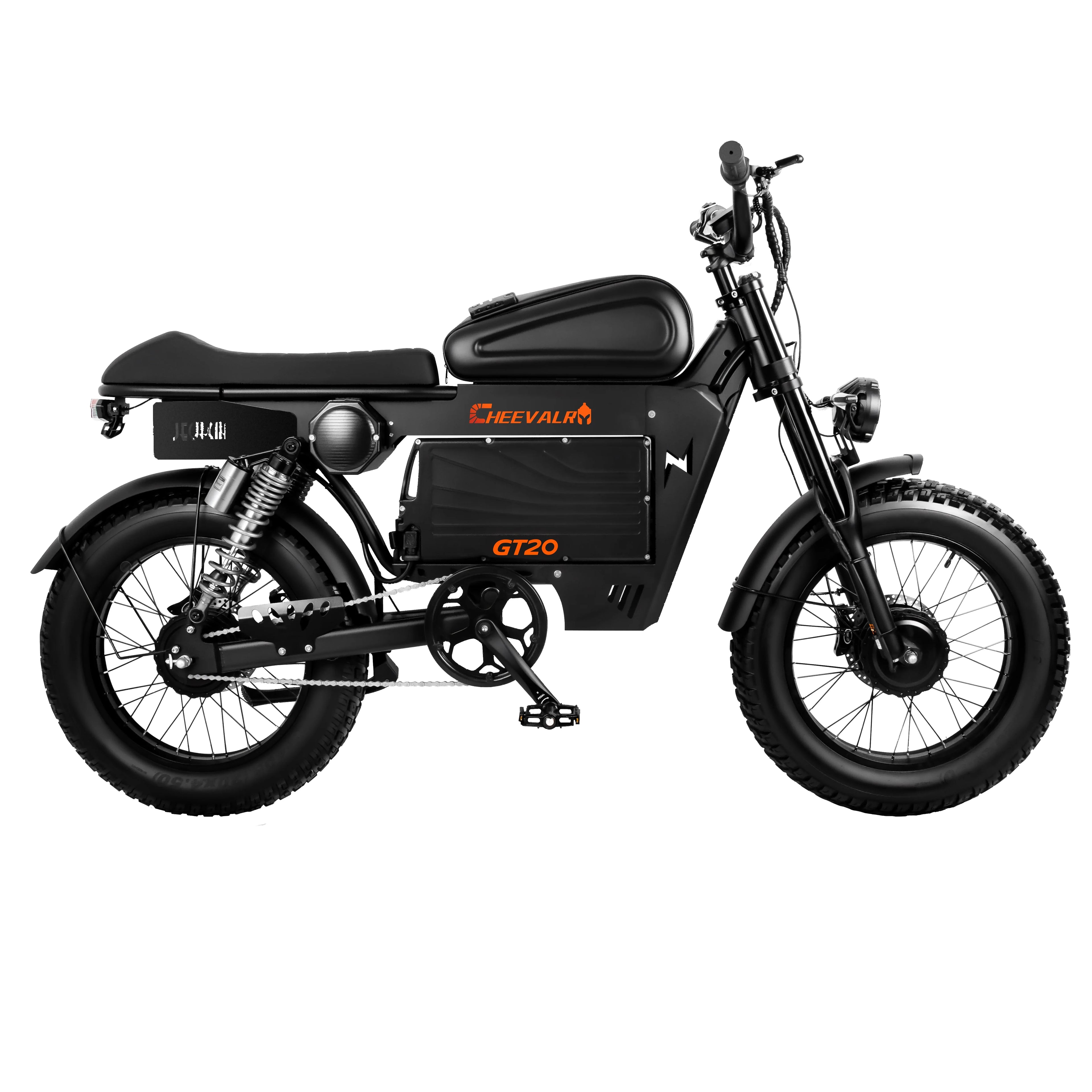 Cheevalry GT20 20 Fat Tire E-Mountain bike  Adult E-bike 1500W*2 motor city ebike 60V43Ah battery Electric Bike