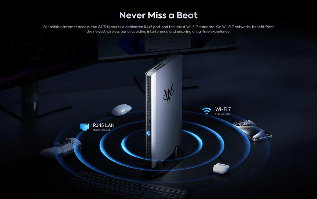 AtomMan Mini PC Gaming Desktop Workstation G7 Ti I9 14900HX I7 14650HX NVI-DIA RTX 4070 8G GDDR6 2xDDR5 Powerful Computer WiFi7