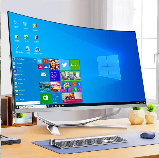 factory price 24 inch core i3 i5 i7 i9 CPU generation gaming pc full setup all in one computadora all-in-one computers with OEM