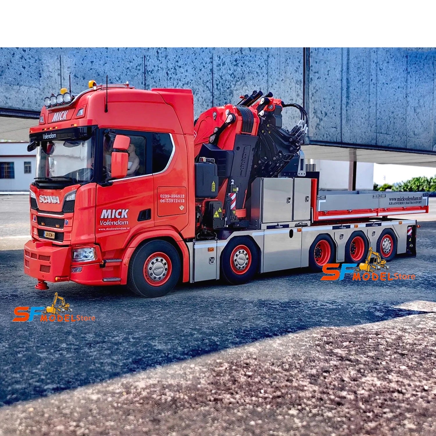 F1650 Crane 10x10 R650 RC Truck 1/14 Hydraulic Crane Truck Metal Model High-end Custom Engineering Machinery RC Car Model Toy