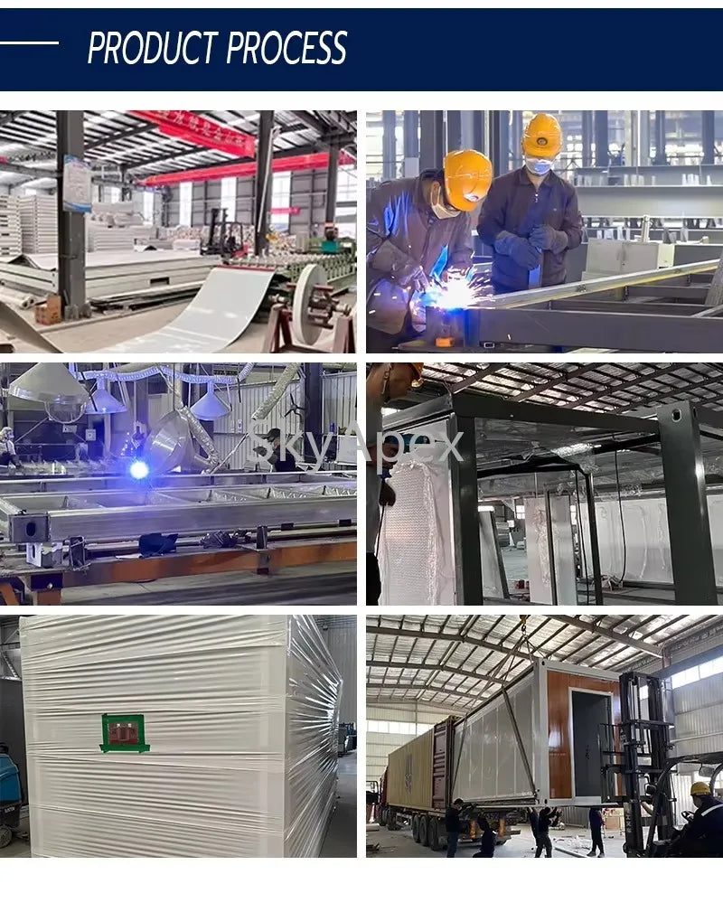 Customizable  High Quality  20Ft Prefabricated Expandable Container House Bathroom Kitchen Prefab Villa Portable Home Waterproof