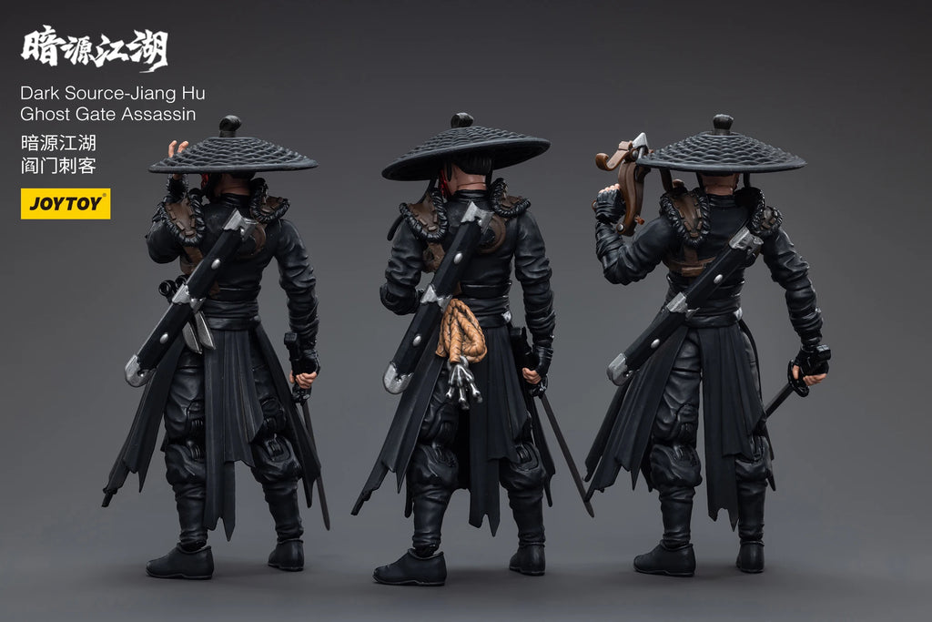 1/18 JOYTOY Action Figure (3PCS/SET) Dark Source Jianghu Ghost Gate Assassin Anime Model Toy