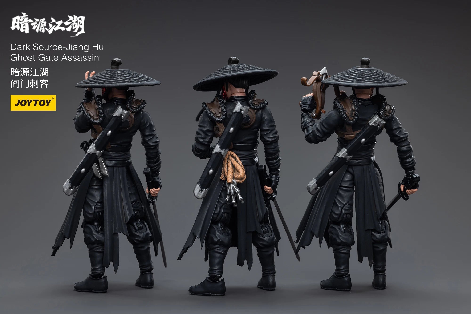 1/18 JOYTOY Action Figure (3PCS/SET) Dark Source Jianghu Ghost Gate Assassin Anime Model Toy