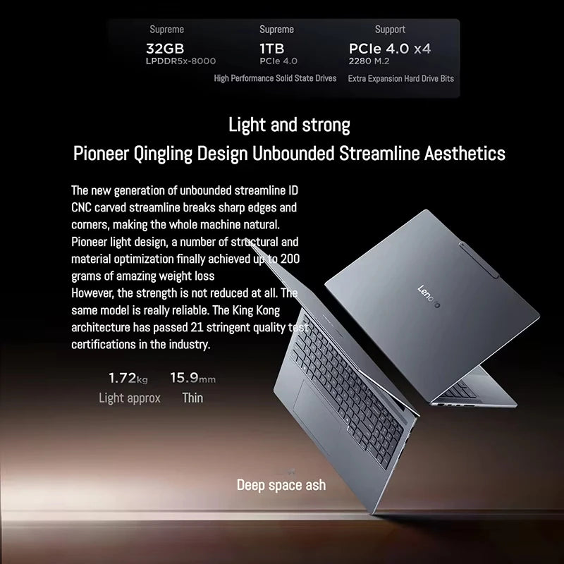 【2025 New】Lenovo Xiaoxin Pro 16 GT AI7-350/860M AI9-365/880M 32G+1TB 16inch 2.8K 120Hz OLED Screen