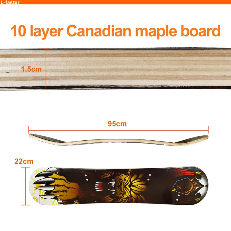 DIY Adult 36V 1650W Dual Motors Electric Longboards 8 Inch off Road Tire Skate Board Kit