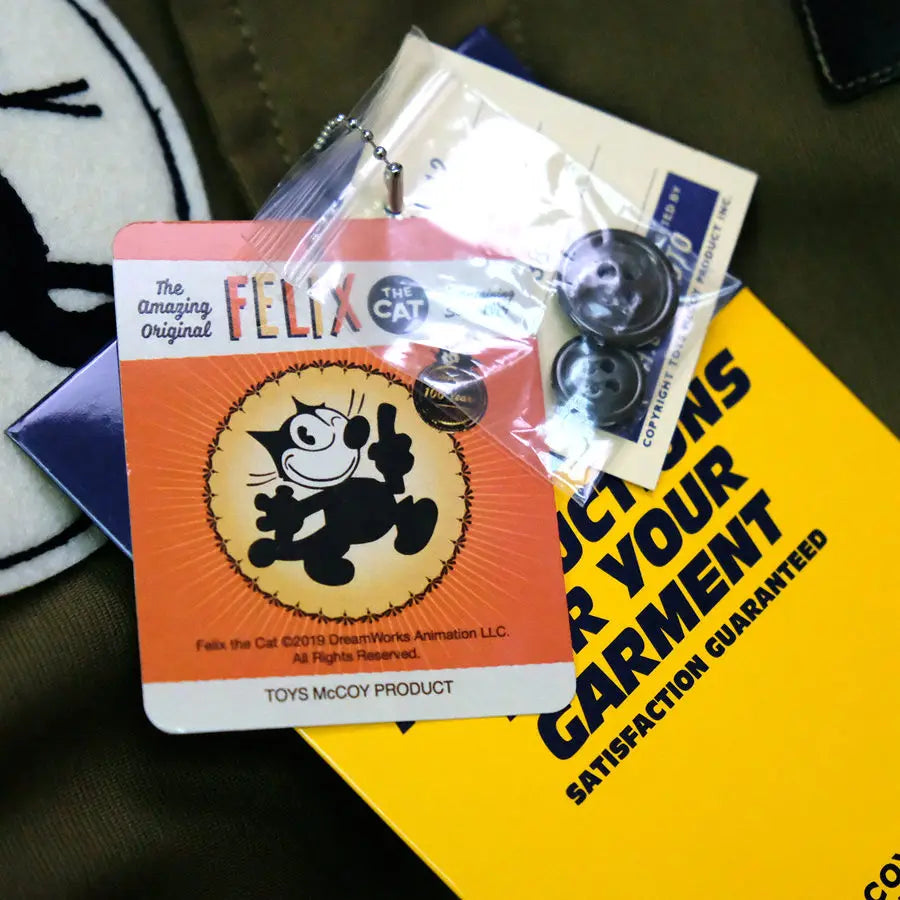 TOYS McCOY Deck FELIX CAT "100th Anniversary" N-1 Clipped Jacket