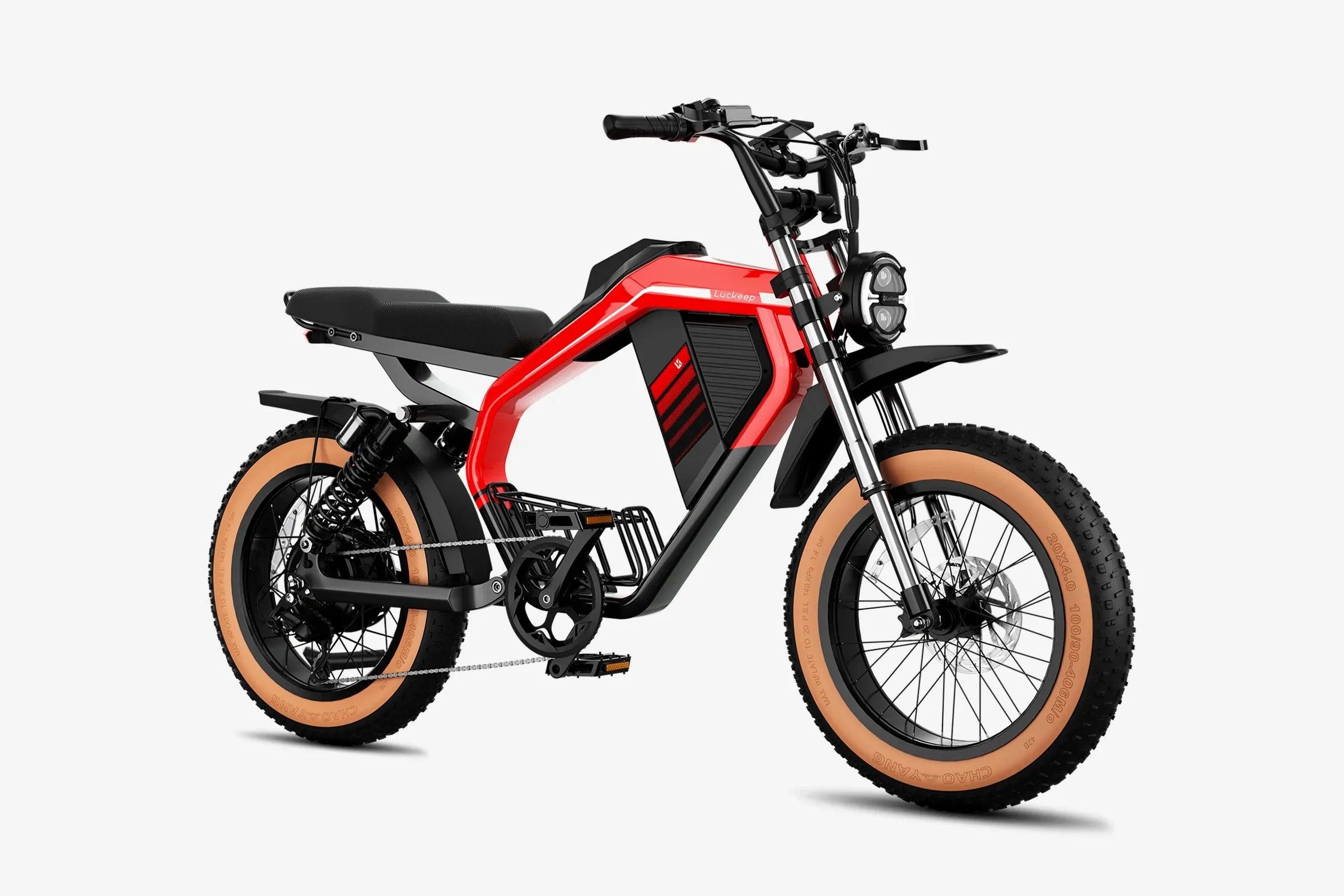 Electric Off-Road Bike Luckeep M5 Max 20x4" 2000W,37.5Mph,80Mile,52V 20Ah,7 Speed, Wide Tire All Terrain E-Bike,New