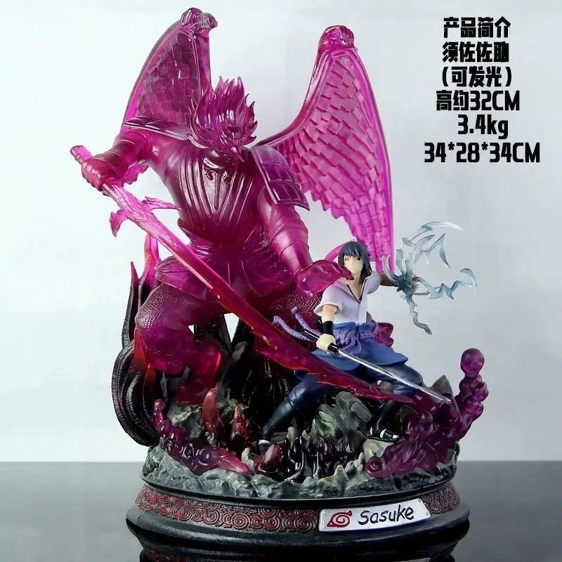 Naruto Anime Figurines Gk Susanoo Uchiha Madara Sasuke Hatake Kakashi Kurama Model Anime Collection Holiday Gift Children Toys