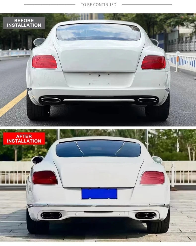 Front and Rear Bumpers Body Kit with Fog Light Cut Outs for Bentley Continental GT 2012-2015 Upgrade 2019 Supersport