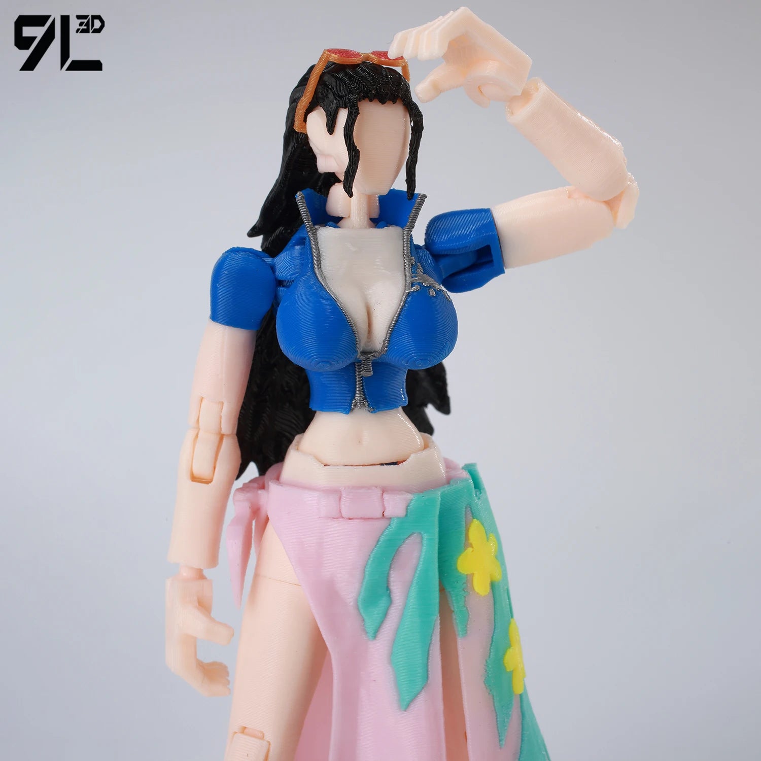 9L3D Printed Anime One Piece Naruto Demon Slayer Dummy13 Lucky T13 Movable Shapeshift Action Figures Mannequin Toys Collectors