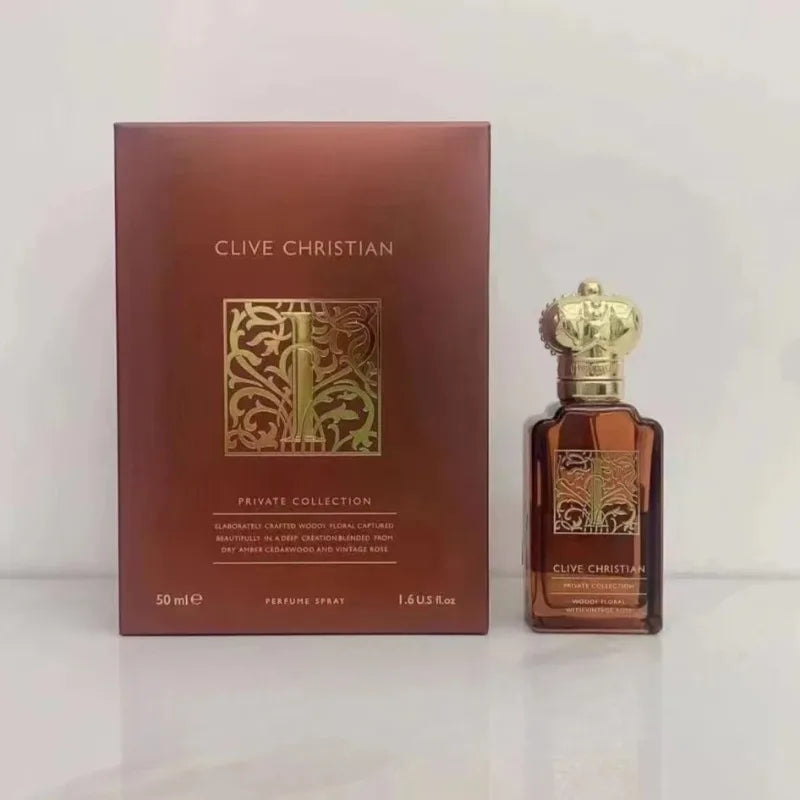 Clive Christian Woody Fresh Unisex Perfume 50ml – Long Lasting Elegant Fragrance with Peach Jasmine Rose Sandalwood Amber Musk