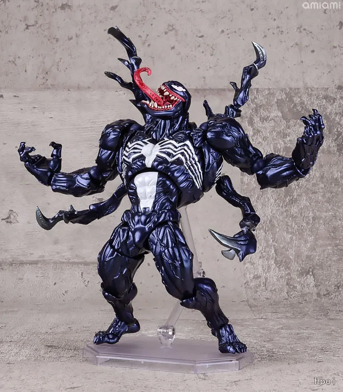 KAIYODO Original Authentic [Evoltech] Amazing Yamaguchi MARVEL  · Agent Venom VENOM/ CARNAGE Mobile Doll Model Handmade Toy Gift