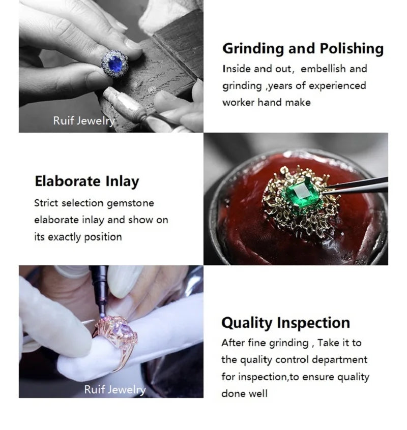 Ruif Customization Special Design 9k Gold Moissanite Rings  for Woman and Men  Jewelry High Quality Party Wedding Gift