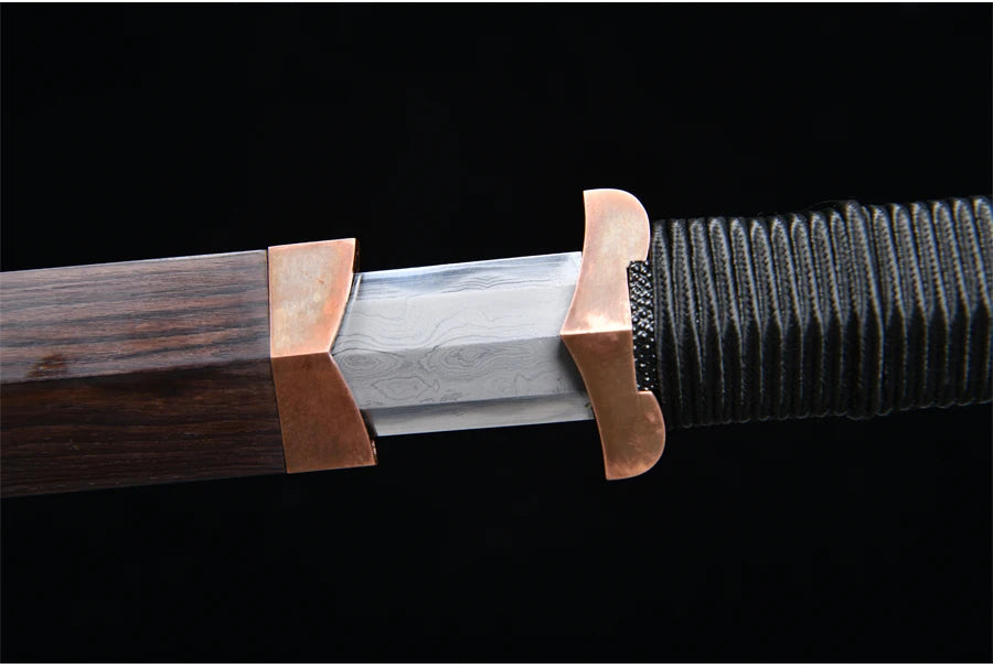 Premium Chinese Han Swords Folded With T10 Steel Kobuse Clay Tempered Real Hamon Blade Sharp Ready for Battle Weapon Katanas