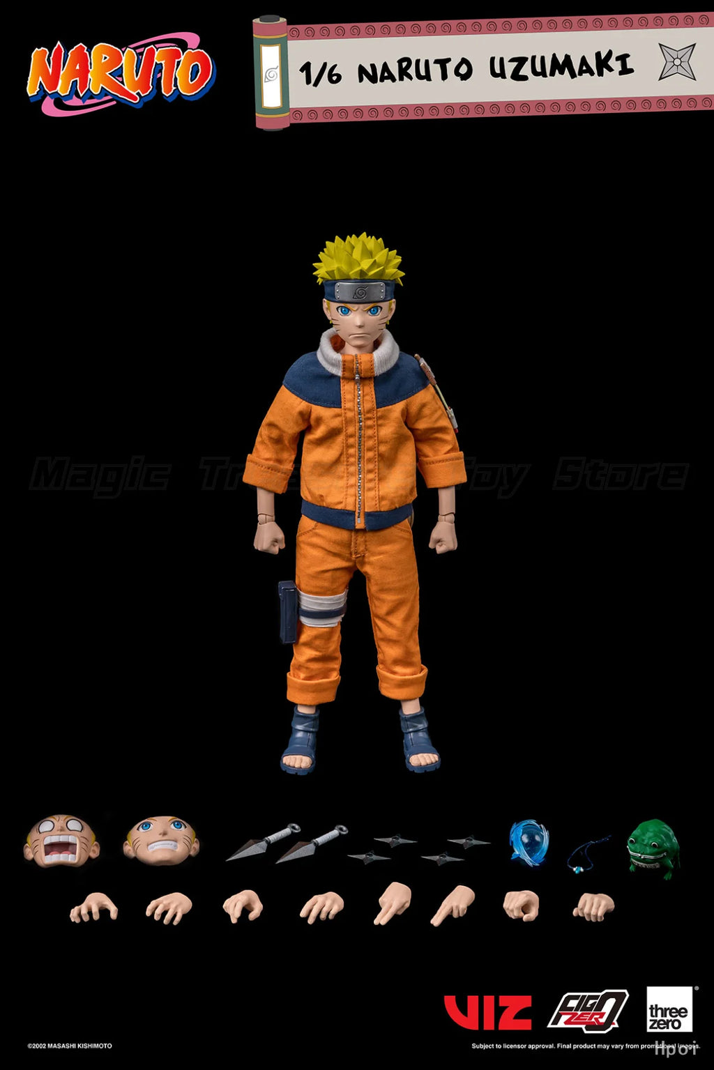 【In Stock】Threezero FigZero NARUTO Naruto Uzumaki Figures Toys