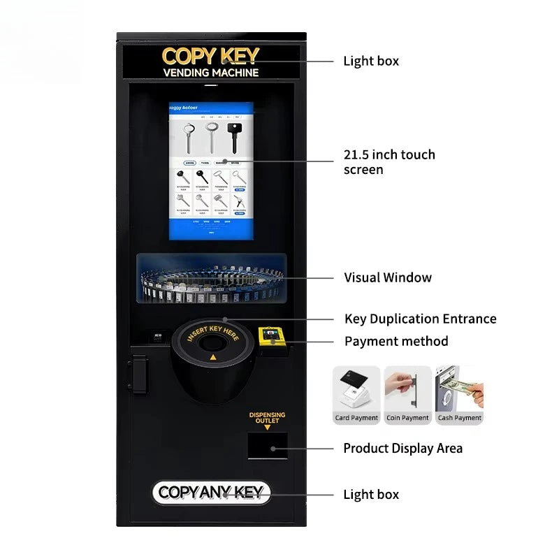 Customized High Profit Key Copying Vending Machine Self Service Touch Screen for Car House and Office Keys Business Opportunity