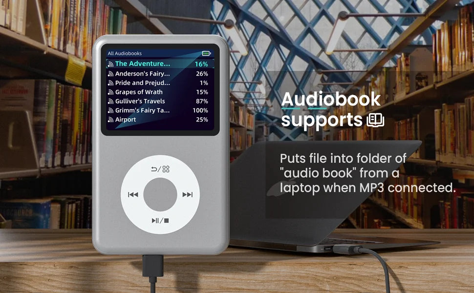 INNIOASIS Y1 128GB Portable MP3 Player Bluetooth, Touch Key Walkman with Video Radio - ipod classic HiFi Music Player