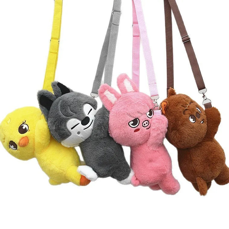 New SKZOO Stray Kids SKZ Fans Straykids POP up Week Plush Animal Crossbody Bag Children Adult Fans Gift K-POP Decoration