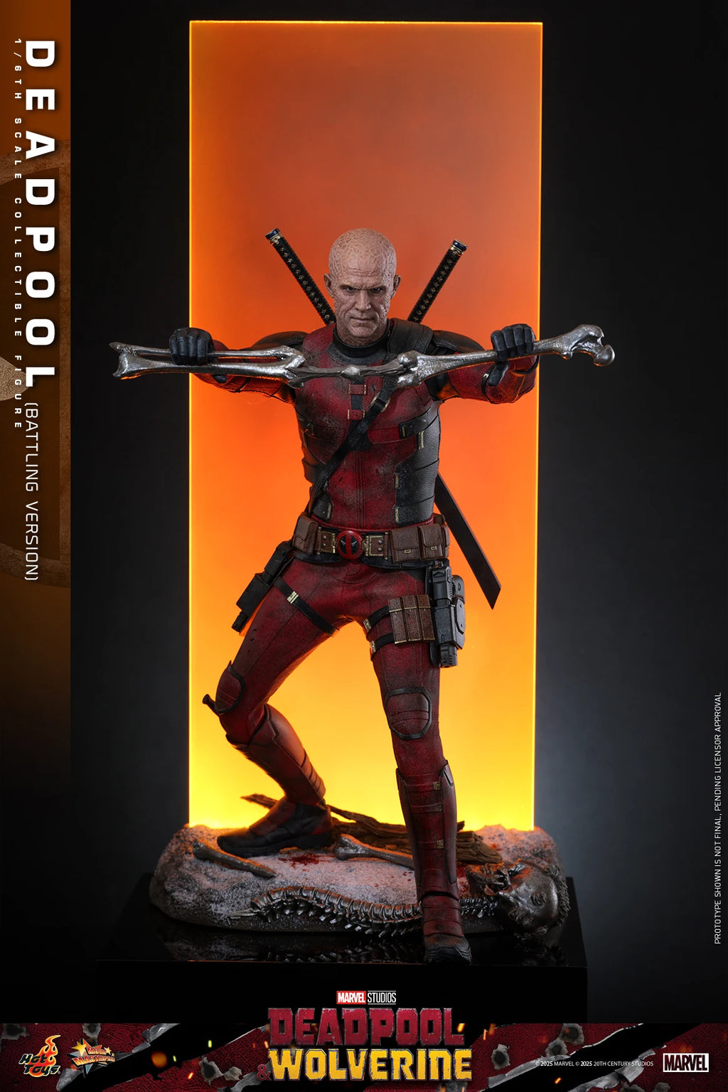 New Original Marvel Deadpool Wolverine MMS782 Battle Damage Version Action Figure Toys Gifts Collection
