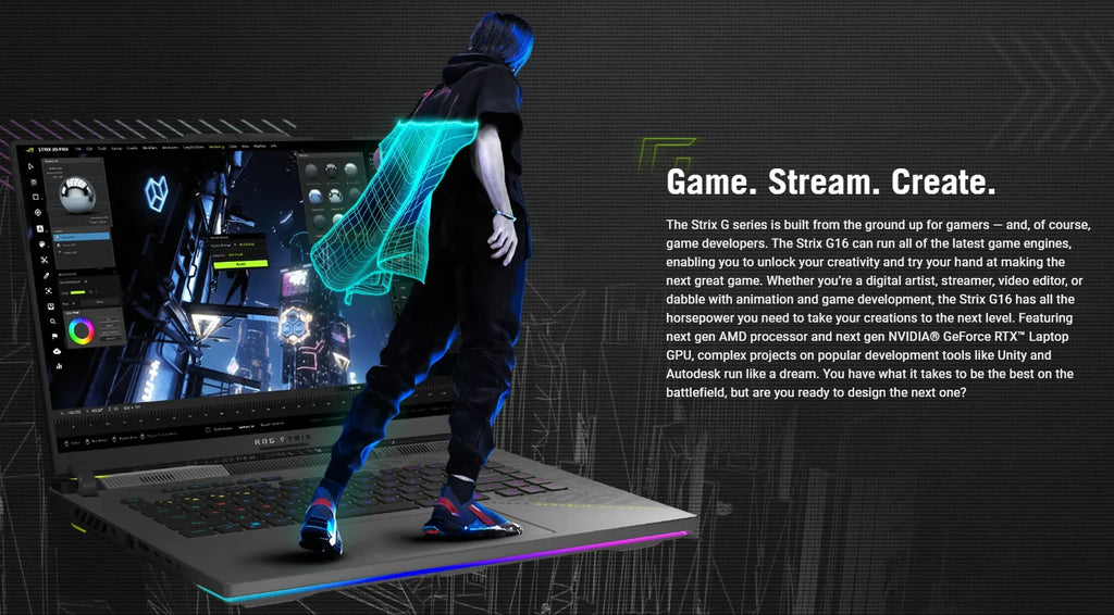 2025 New ROG Strix G16 (2025) G614 16 Inch Intel Ultra 9 275HX AI-powered 16GB 1T 5070TI-12G 240H 2.5K Gaming Laptop