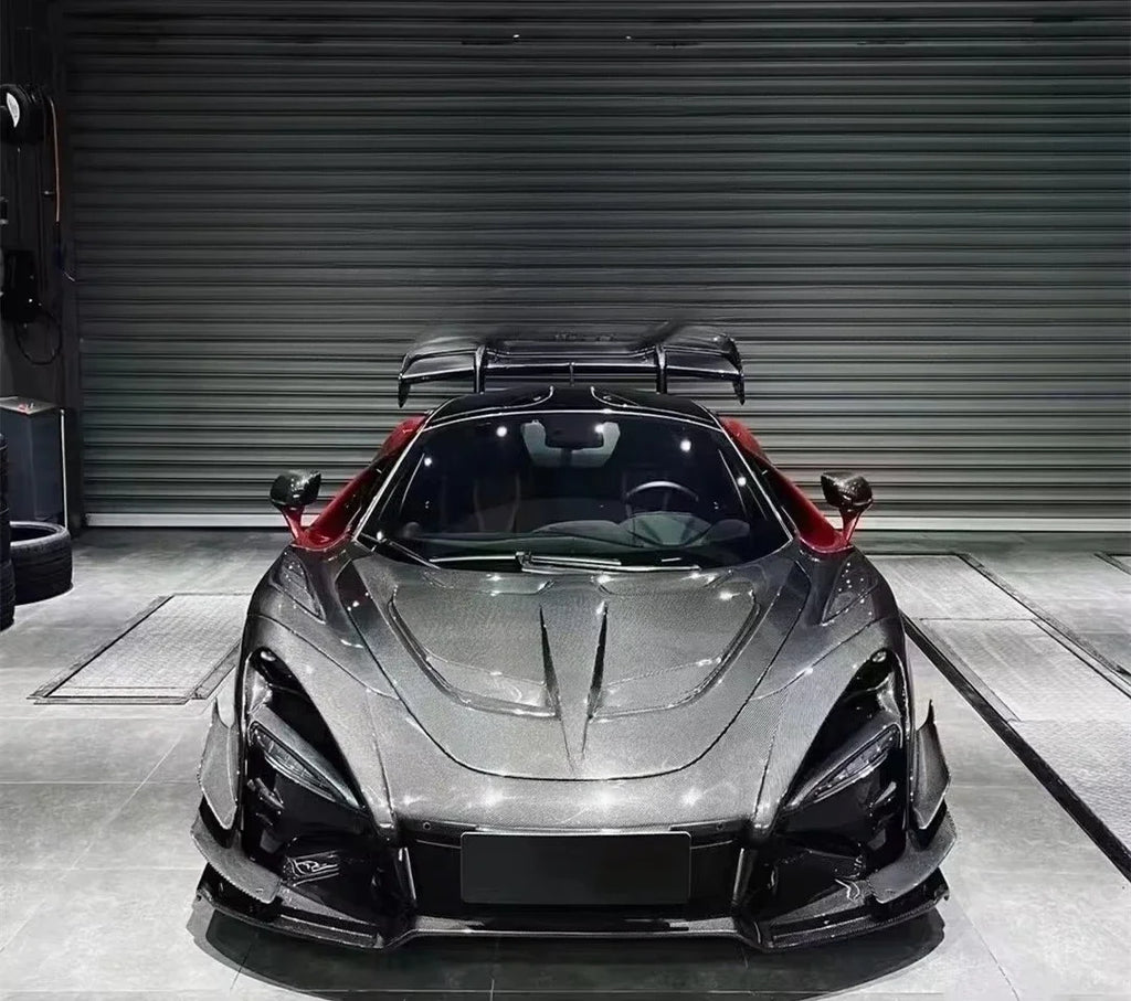 For McLaren 720S Carbon Fiber Body Kit 720S Upgraded Senna GTR-style Front Bumper Hood Spoiler Diffuser Carbon Fiber Body Kit