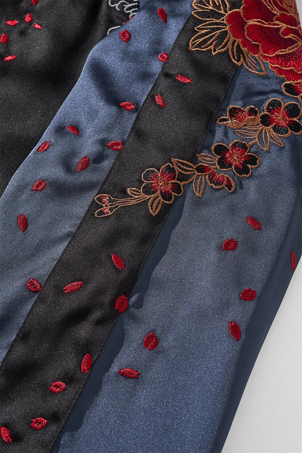 Versatile Japanese Yokosuka Jacket with Dragon Embroidery - Reversible, High-Quality Streetwear for Urban Fashion Enthusiasts