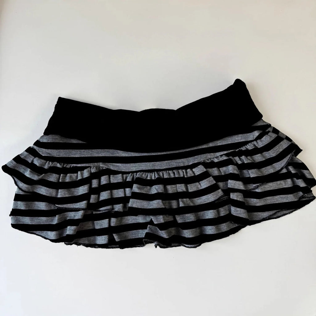 Women's 2026 Striped Color Block A Line Mini Skirt Sexy Y2K Korean Japanese Street Style Niche Versatile Fashion Skirt
