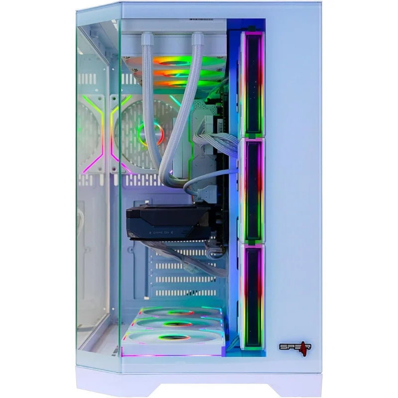Gaming PC –  i5-14700F, RTX 5060 8GB, 16GB DDR5, 1TB NVMe SSD, 360mm Liquid Cooler With LCD, 700W PSU, 7 ARGB Fans with Remote