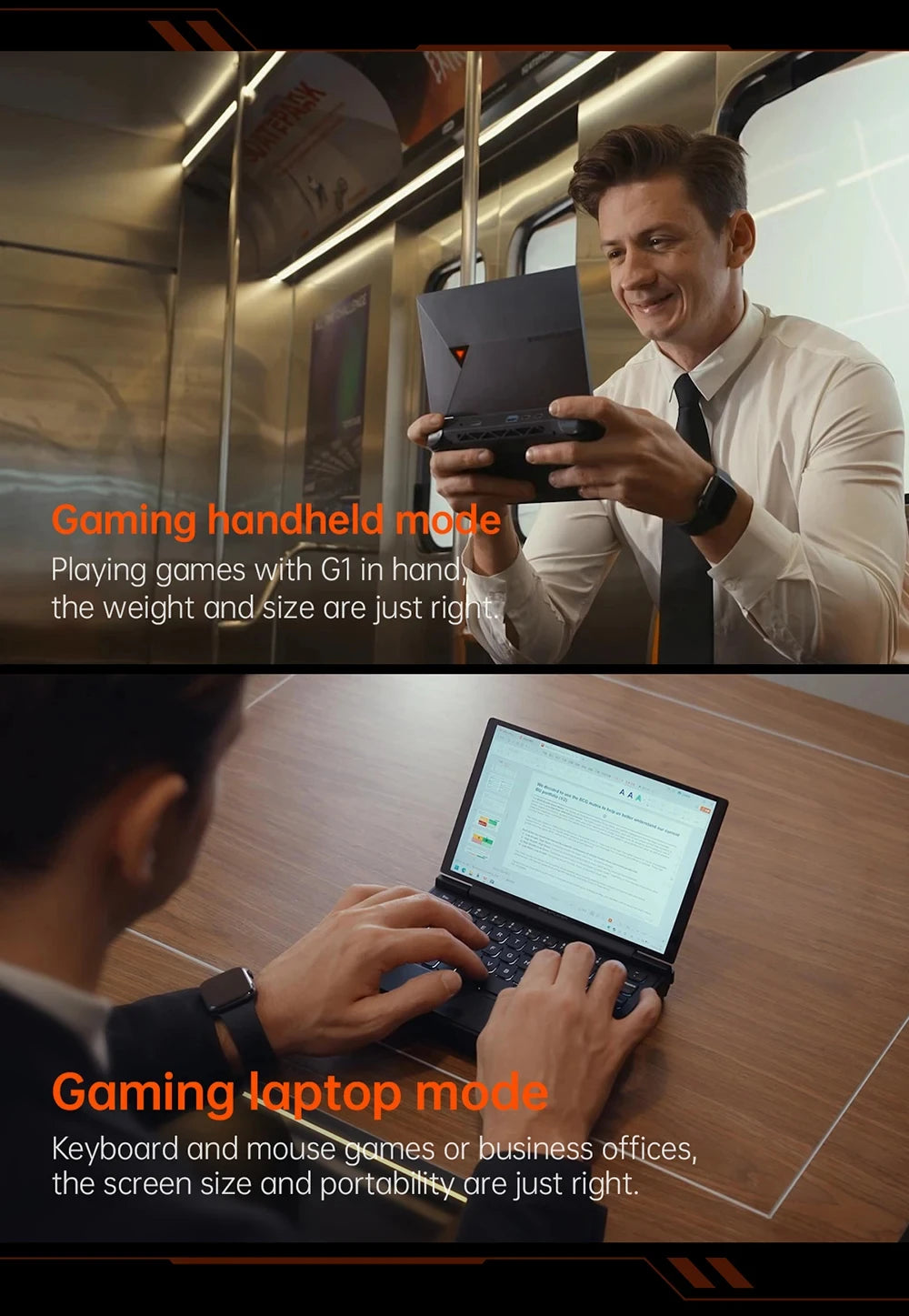 OneXPlayer G1 8.8" AMD Ryzen AI 9 HX 370 Handheld Gaming Console 2-in-1 Laptop Portable UMPC with Magnetic Keyboard