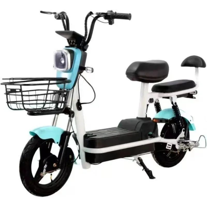 High-end 48V 350W Electric Bicycle For Adults Smart Digital Brushless Motor Rear Hub Carbon Steel Frame 3-Speed City Bike