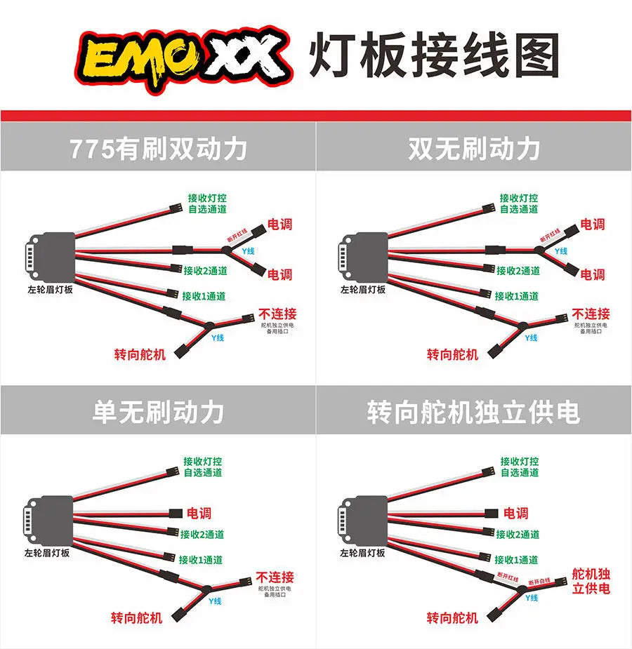 In Stock Emo Xx 1/6 Rc Electric Remote Control Climbing Truck Rock Breaker Off Road Vehicle With Led Strobe Lights For Hobbyists