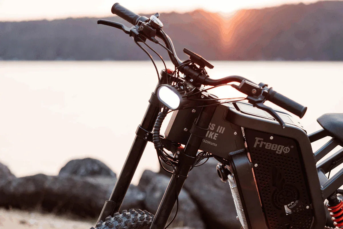 Freego X2 Electric Dirt Bike 6000W Motor 60V 30Ah Removable Battery Max 50Mph E-Bike 19" x2" Tire Off-Road Motorcycle for Adults
