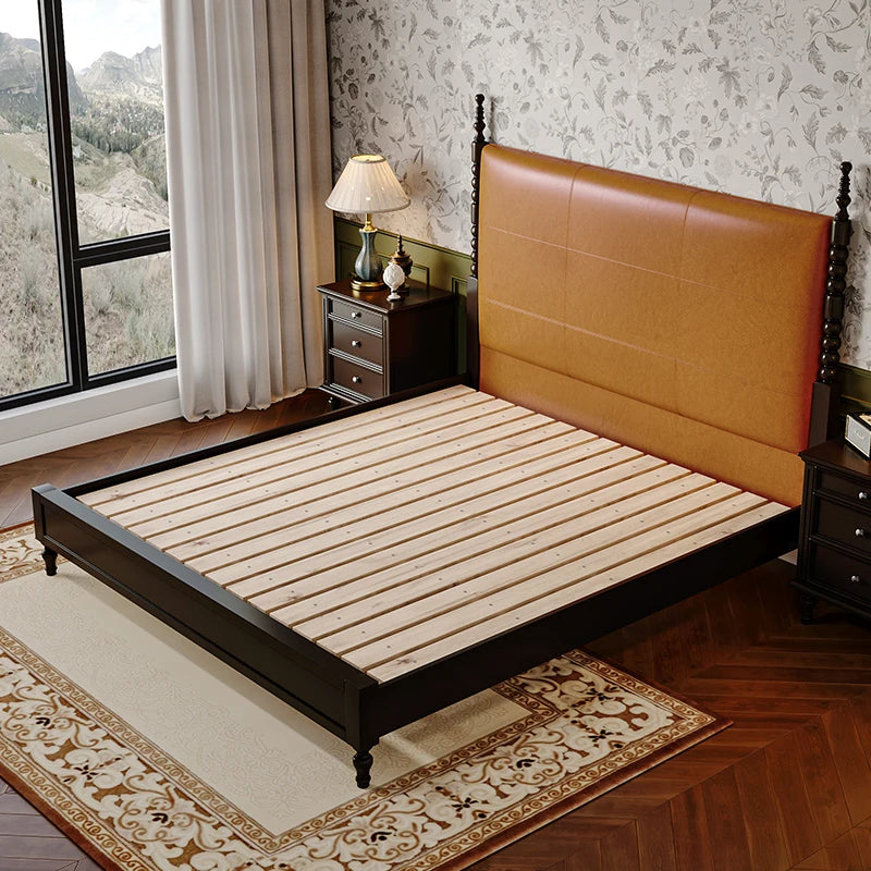 Design Full Size Bed Frame Wood Storage Space House Bedroom Bed Bases Frames Luxury Platform Cama De Casal Home Furniture