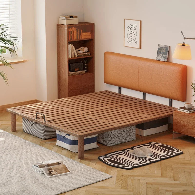 European Modern Bed Frame Double Storage Bedroom Full Size Bed Frame Headboard Nightstands Mobili Per La Casa Home Furniture