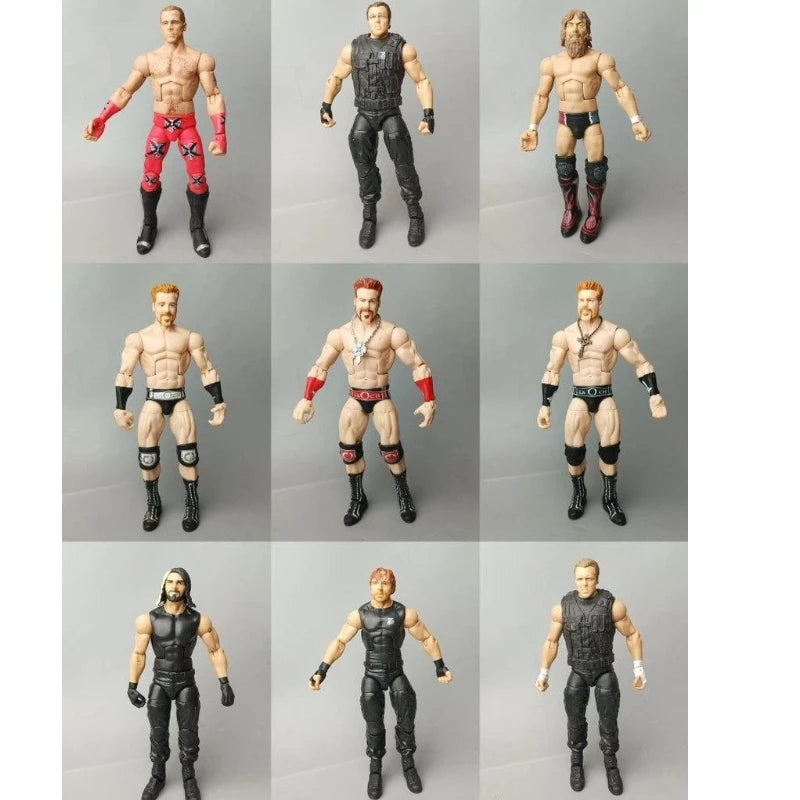 The Figure Features Realistic Wrestle Poses 7 Inch Super Articulated Collectible Desktop Decor For Wrestling Fans Collectors