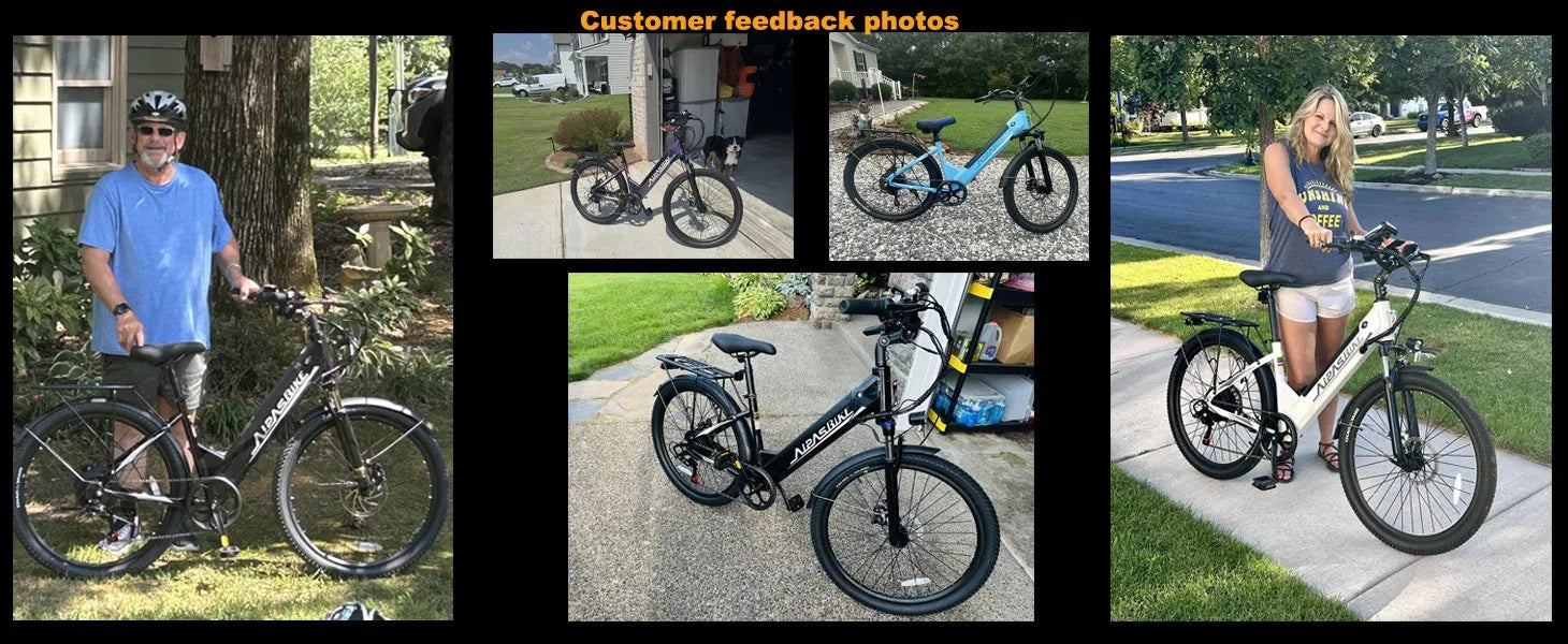 100W Electric Bicycle 26 Inch Fat Tire E-Bike 48V 12.8Ah Adults