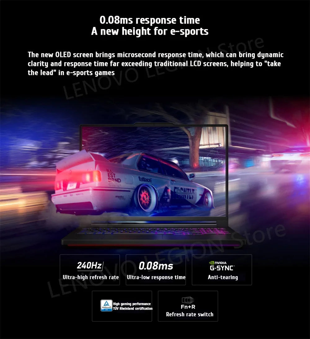 Lenovo Legion Y9000X Laptop Gaming Laptop Intel Core Ultra 9 275HX 16-inch 32GB/1T SSD RTX5060/5070 240Hz Notebook PC