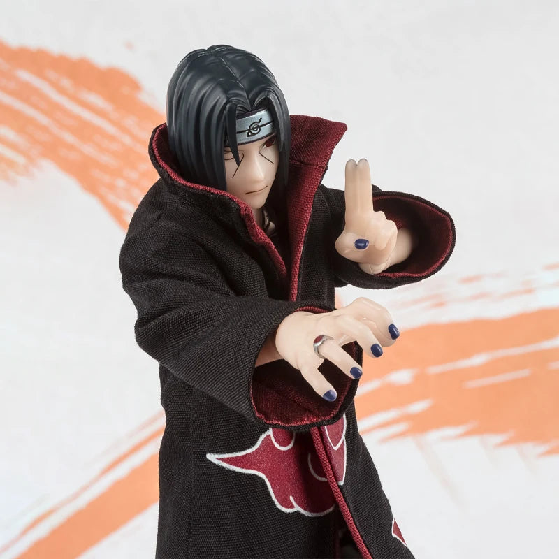 Bandai Original Genuine Figure Naruto Model Kit SHF Uchiha Itachi NarutoP99 Collection Action Figure Model for Kids Toys Gifts