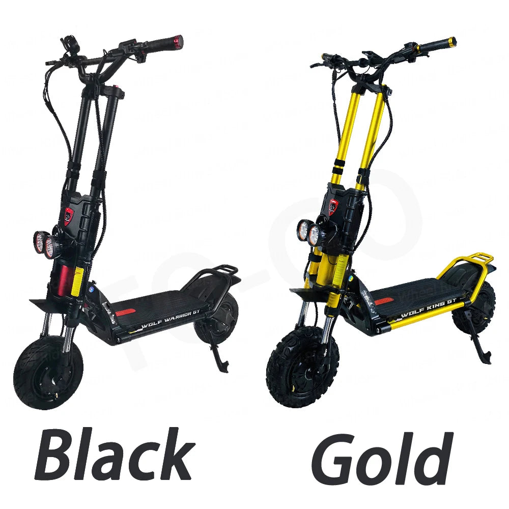 KB Wolf King GT Pro 2000W*2 Dual Motor 72V 35Ah Battery 11inch Run-proof Tires TFT Display Sine Wave Controller Electric Scooter