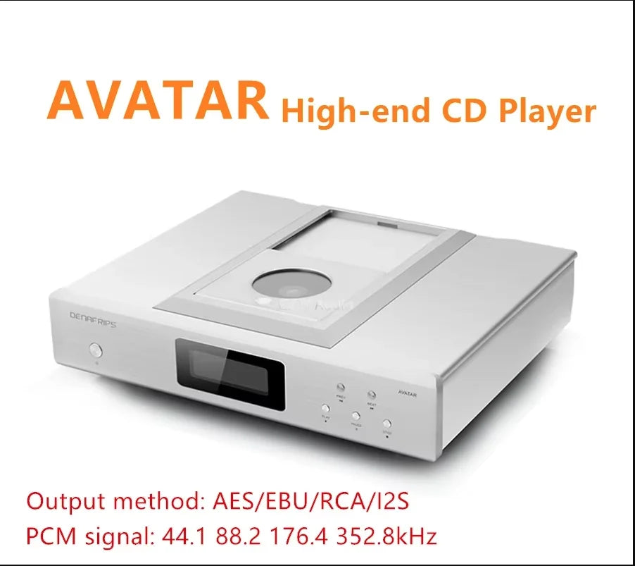 Excellent Denafrips AVATAR Lossless Music Top Opening CD Player Turntable, CDM4 Movement,AES/EBU/RCA/BNC/PCM/I2S.16bits 352.8kHz