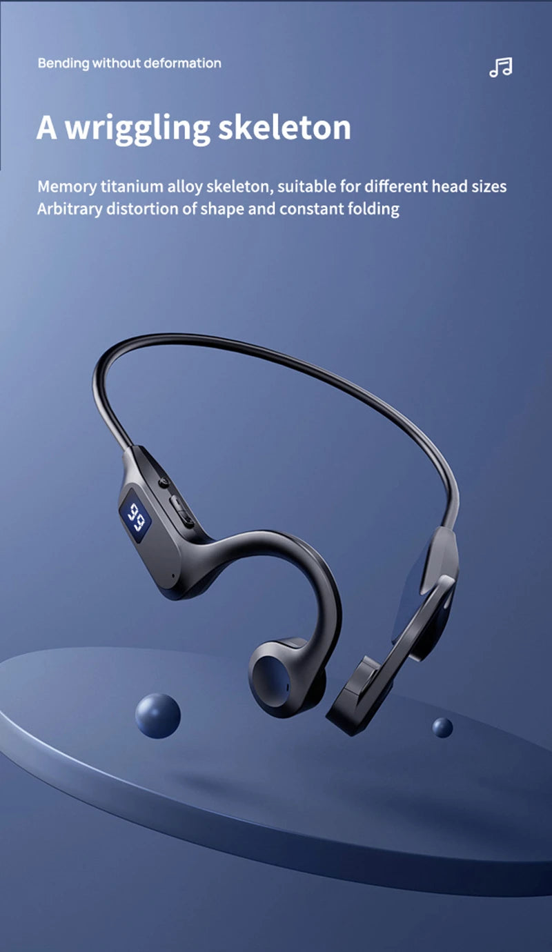 Hot X7 X8 Real Bone Conduction Sport Headphone Wireless Earphone Bluetooth-Compatible Headset Hands-free with Mic for Swimming