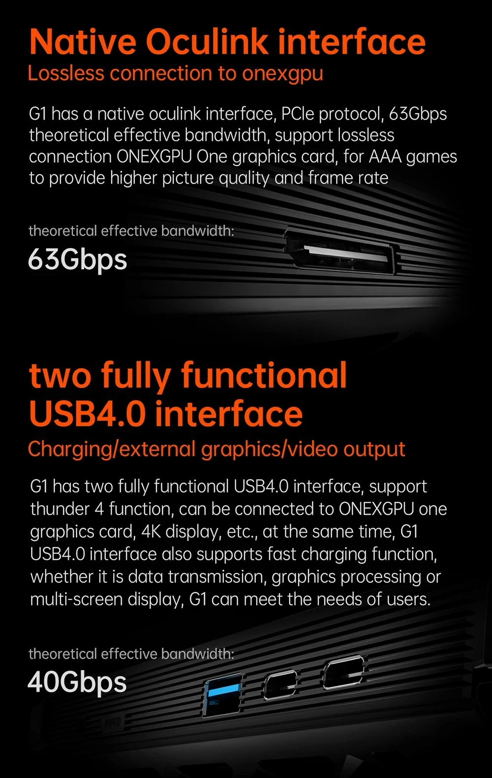 OneXPlayer G1 8.8" AMD Ryzen AI 9 HX 370 Handheld Gaming Console 2-in-1 Laptop Portable UMPC with Magnetic Keyboard