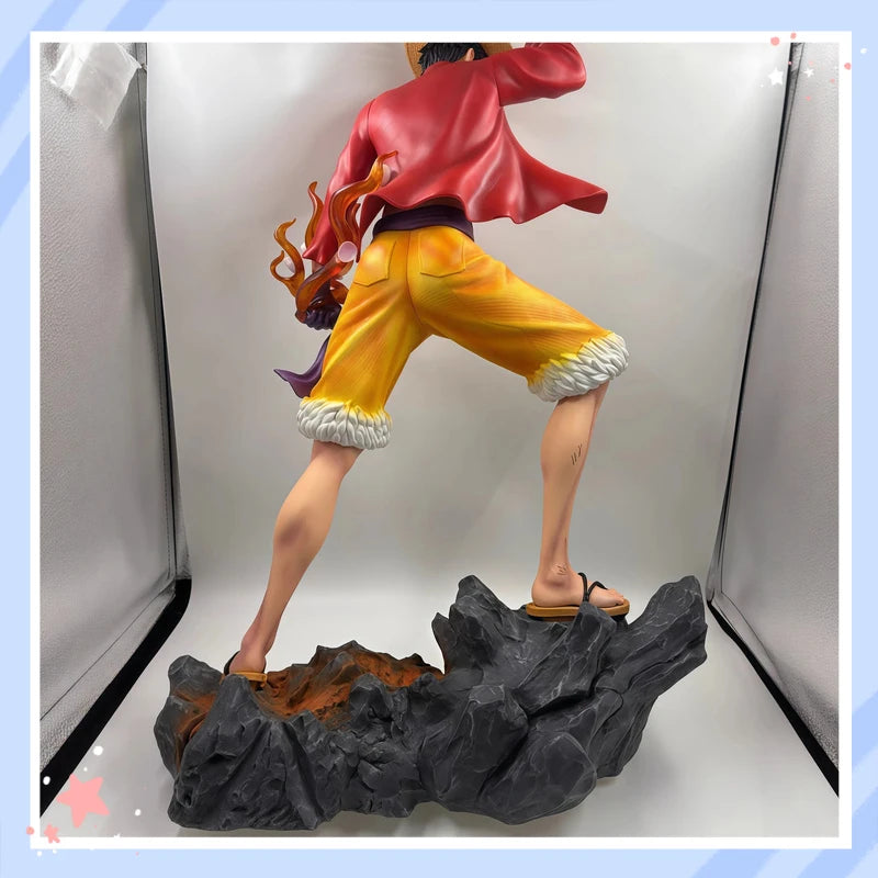 Anime One Piece Monkey D Luffy Big Four Emperors Statue Wano Country Cool Standing Pose Collectible Figure For Adult Collectors