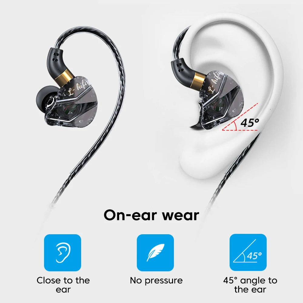 OLAF HiFi Type C Gaming Headphones Wired Earphones Handsfree Bass Stereo 3.5mm Headset Gamer Sports Earbuds Noise Cancelling