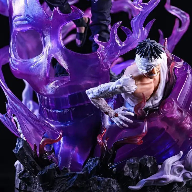 40cm New NARUTO Anime Figure Uchiha Sasuke Peripheral PVC Model Scene Statue Desktop Decoration Ornaments Birthday Gifts Toys