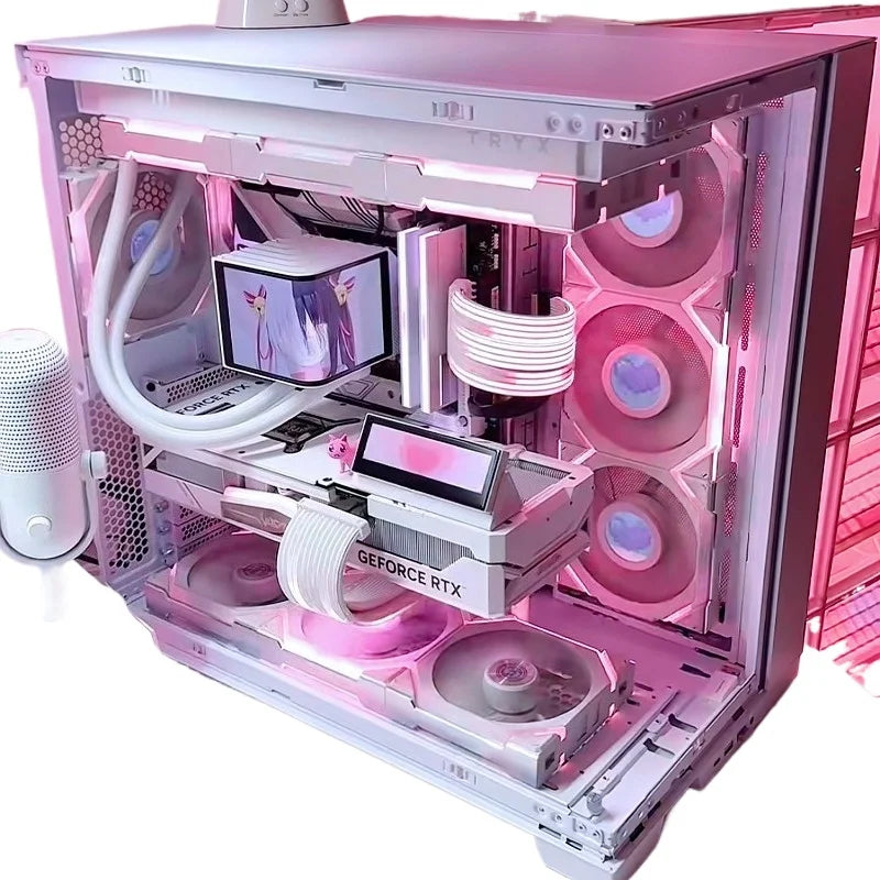 O11D EVO pure white high-end sea view room computer host 9800X3D high-value desktop computer