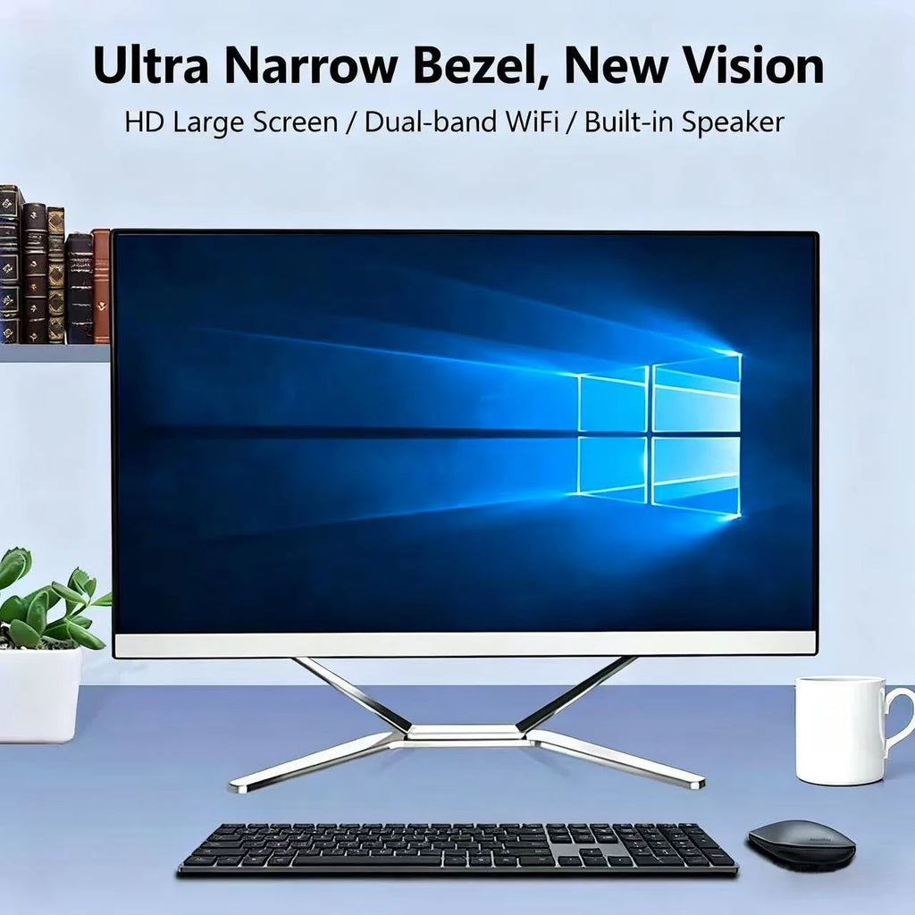 factory price 24 inch core i3 i5 i7 i9 CPU generation gaming pc full setup all in one computadora all-in-one computers with OEM